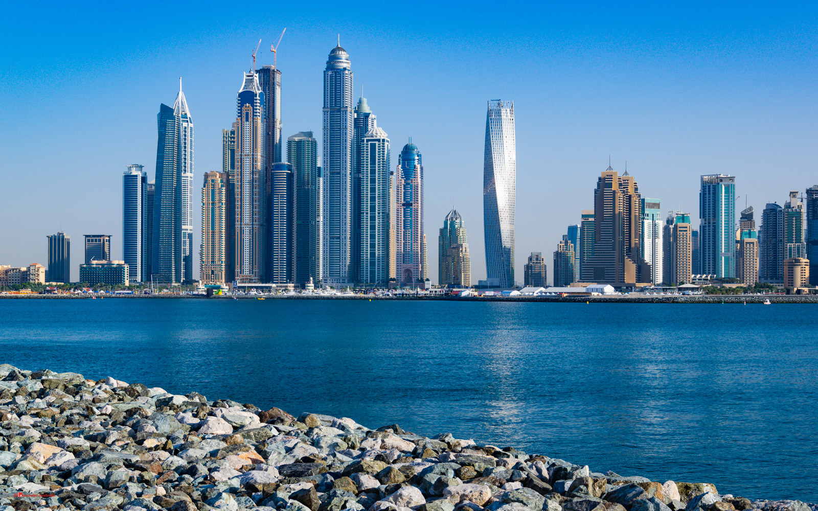 View of Dubai Marina from Palm Jumeirah