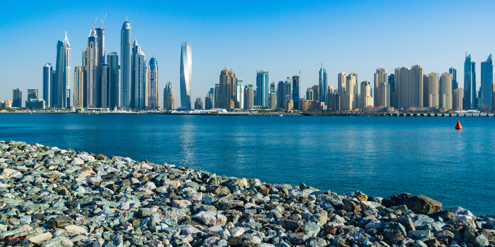 View of Dubai Marina from Palm Jumeirah