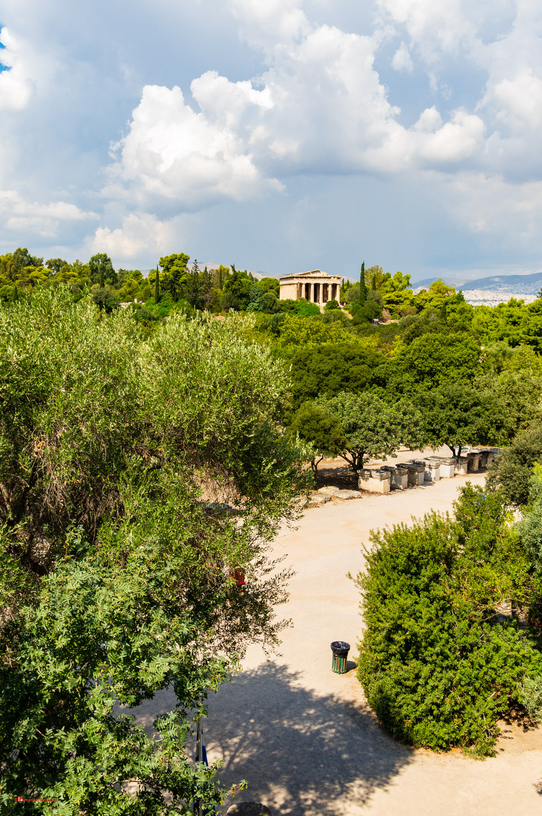 View of Temple of Hephaestus from the Museum of the Ancient Agor