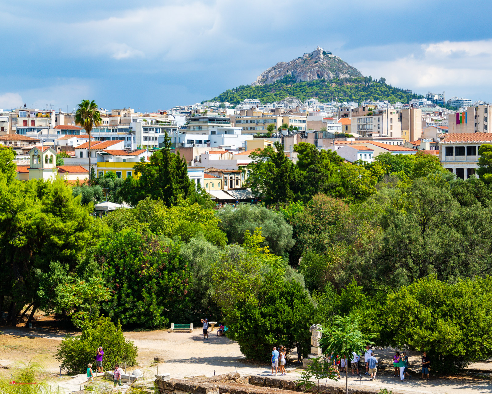 View of Likavitou Mountain from the Ancient Agora