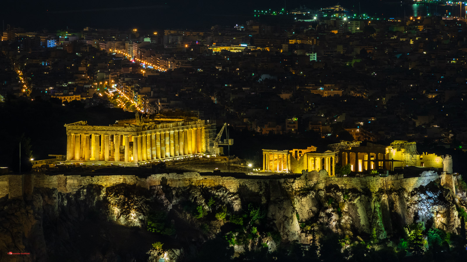 View of the Parthenon from the Likavitou mountain